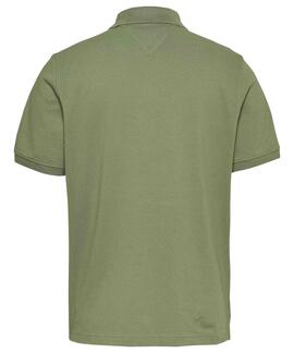 POLO REGULAR FIT CON LOGO LINEAL BORDADO VERDE