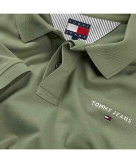 POLO REGULAR FIT CON LOGO LINEAL BORDADO VERDE