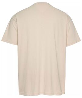 CAMISETA RELAXED FIT CON LOGO DE CACHEMIR BEIGE