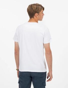 CAMISETA ESTAMPADO ACUARELA REMOS BLANCO PURO