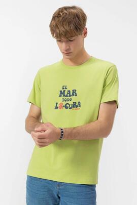 CAMISETA EL MAR TODO LO-CURA VERDE PISTACHO