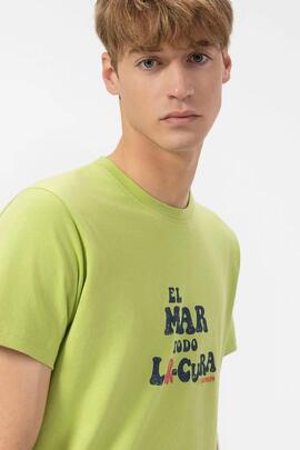 CAMISETA EL MAR TODO LO-CURA VERDE PISTACHO