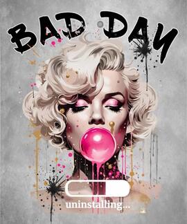 CAMISETA MUJER LASAL BAD DAY BLANCA