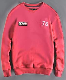 SUDADERA HOMBRE LASAL BOXING CORAL DESGASTADO