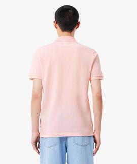 POLO LACOSTE SLIM FIT T03 ROSA CLARO