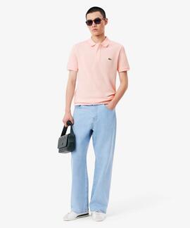 POLO LACOSTE SLIM FIT T03 ROSA CLARO