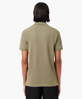 POLO LACOSTE SLIM FIT BMY VERDE CAQUI