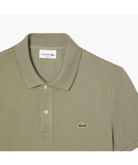 POLO LACOSTE SLIM FIT BMY VERDE CAQUI