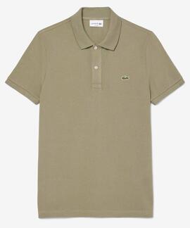 POLO LACOSTE SLIM FIT BMY VERDE CAQUI