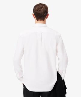 CAMISA LACOSTE REGULAR FIT OXFORD BLANCO