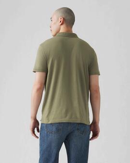 LEVI'S® HOUSE MARK POLO JERSEY DEEP LICHEN GREEN