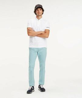 TOMMY LOGO REGULAR FIT POLO BRIGHT WHITE